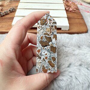 Beautiful Small Brecciated Jasper Tower Obelisk